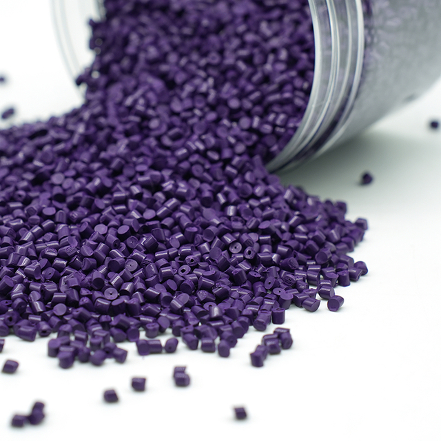 Masterbatch de plástico morado