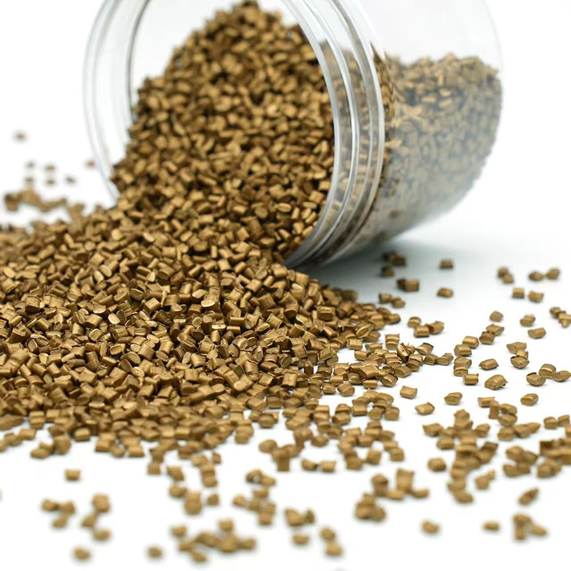 Masterbatch marrón dorado